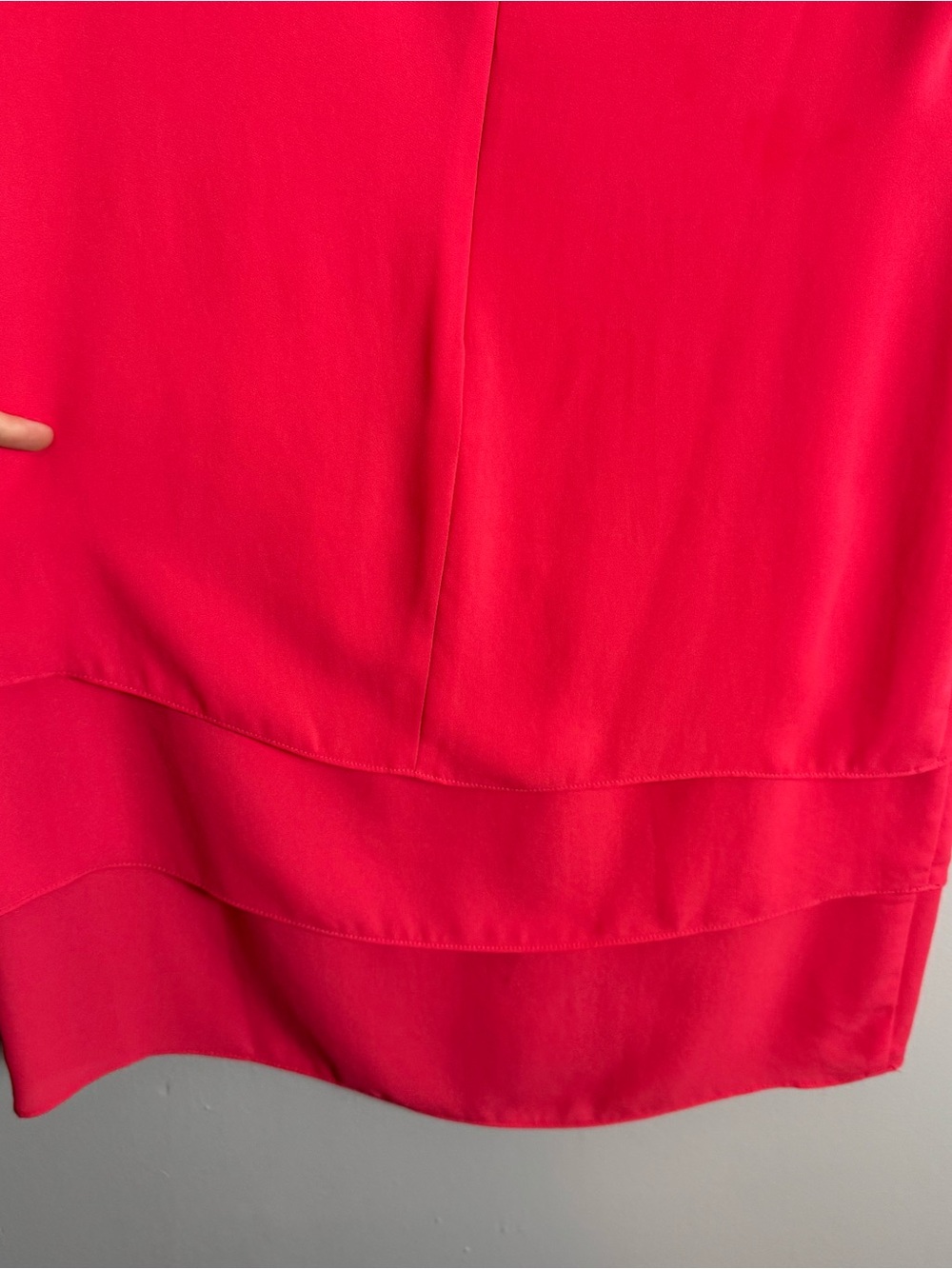 BCBGMaxAzria Coral Pink Haley Layered Cocktail Dress Size 4 - Picture 9 of 9